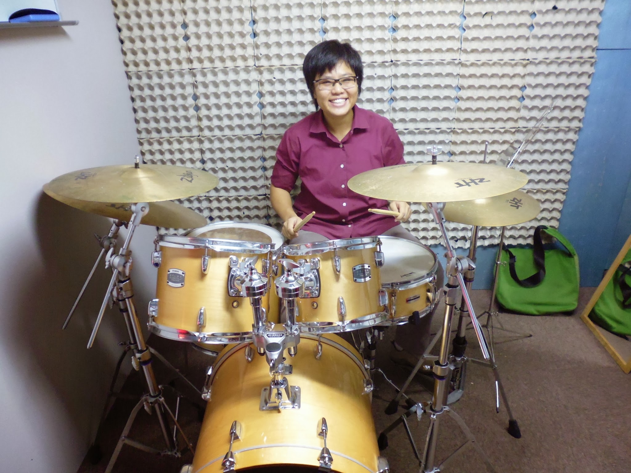Drummer at the kit
